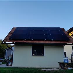 Hibridna sončna elektrarna 10,56kW - Ljubljana z okolico